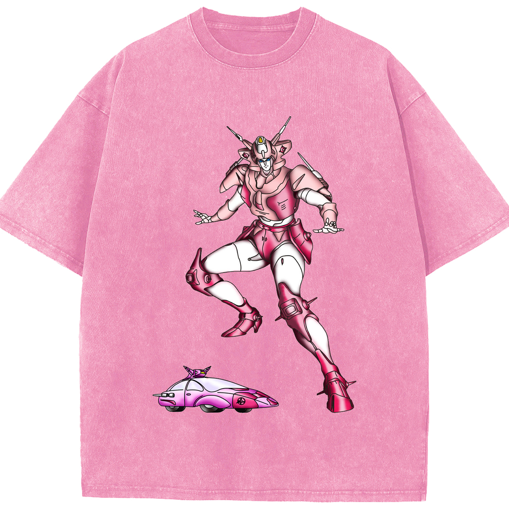 （画像用）  綿100% ヴィンテージ風 半袖Tシャツ（フロントプリント）